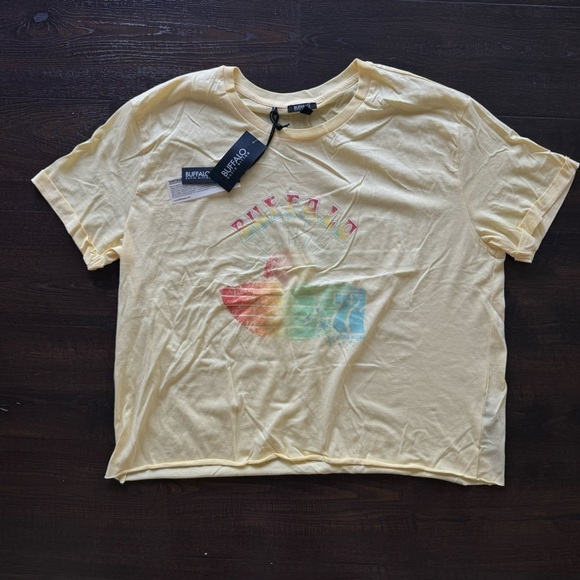 Buffalo David Bitton Jackie Crew Neck Printed Top Size Medium Women - Picture 1 of 10